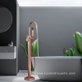 Brass Single Handle with Hand Shower Faucets Freestanding Bathtub Faucet Tub Filler Floor Mount